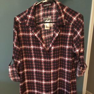 Express Slim Fit Notched Lapel Shirt